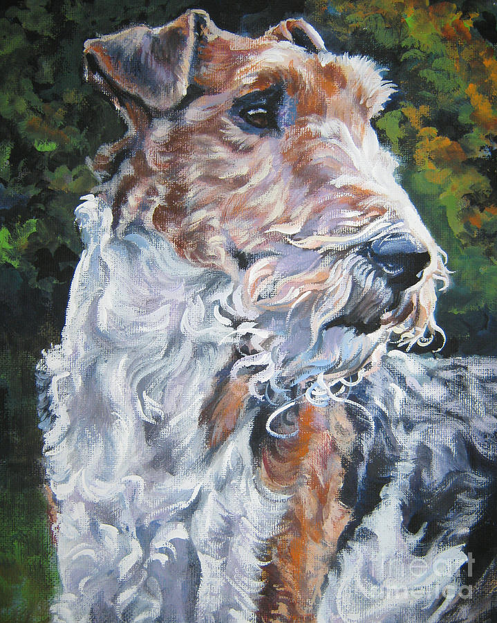 English Print Wire Fox Terrier Puppy Dog Art Picture 