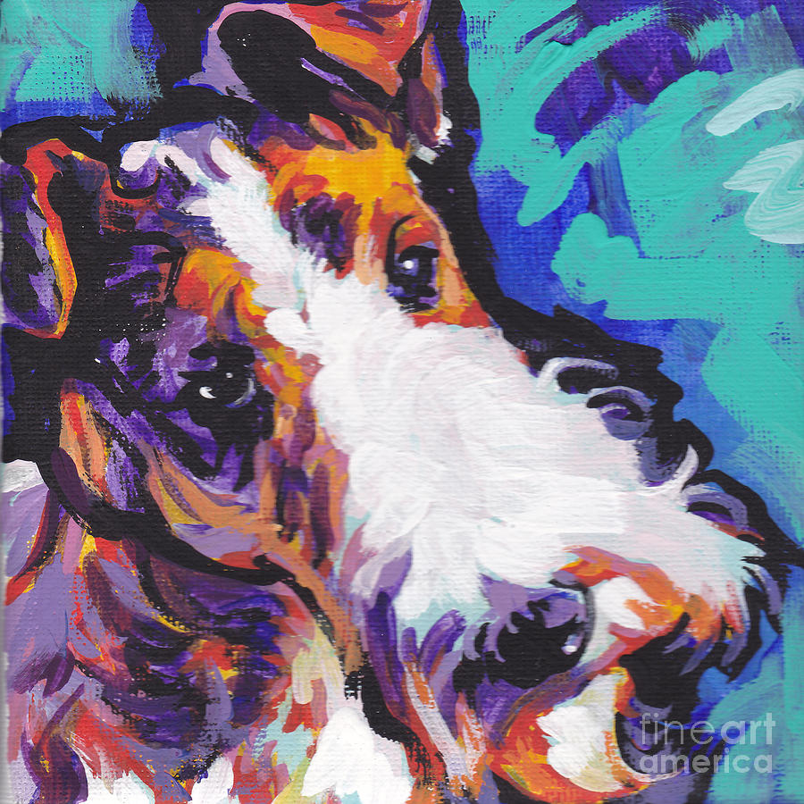 Dog Painting - Wired by Lea S