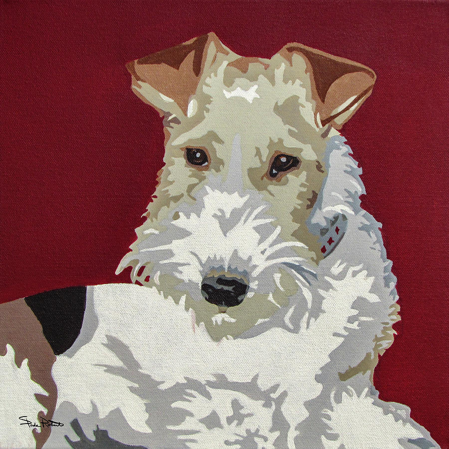 Dog Painting - Wirehaired Fox Terrier by Slade Roberts