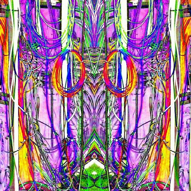 Abstract Photograph - Wires And Cables, Colors And Faces by Marianne Dow