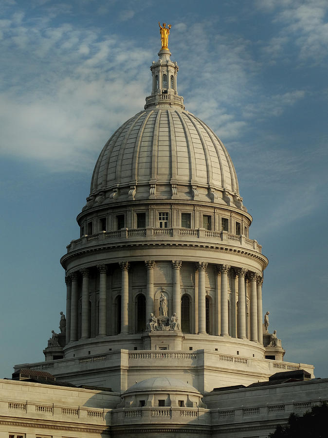 Wisconsin Capital Dome Photograph by David T Wilkinson