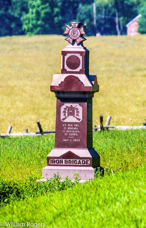 Wisconsin Iron Brigade Monument Photograph By William E Rogers | Fine ...