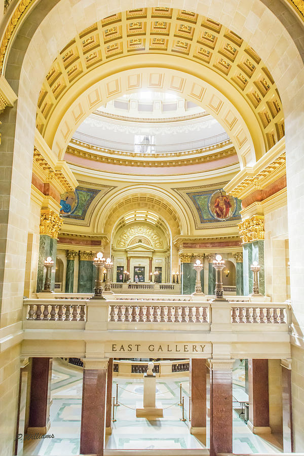 Wisconsin State Capitol East Gallery Photograph by Pamela Williams