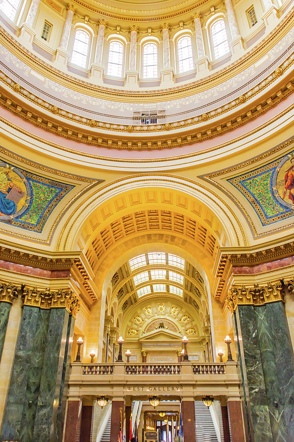 Wisconsin State Capitol West Gallery Photograph by Pamela Williams