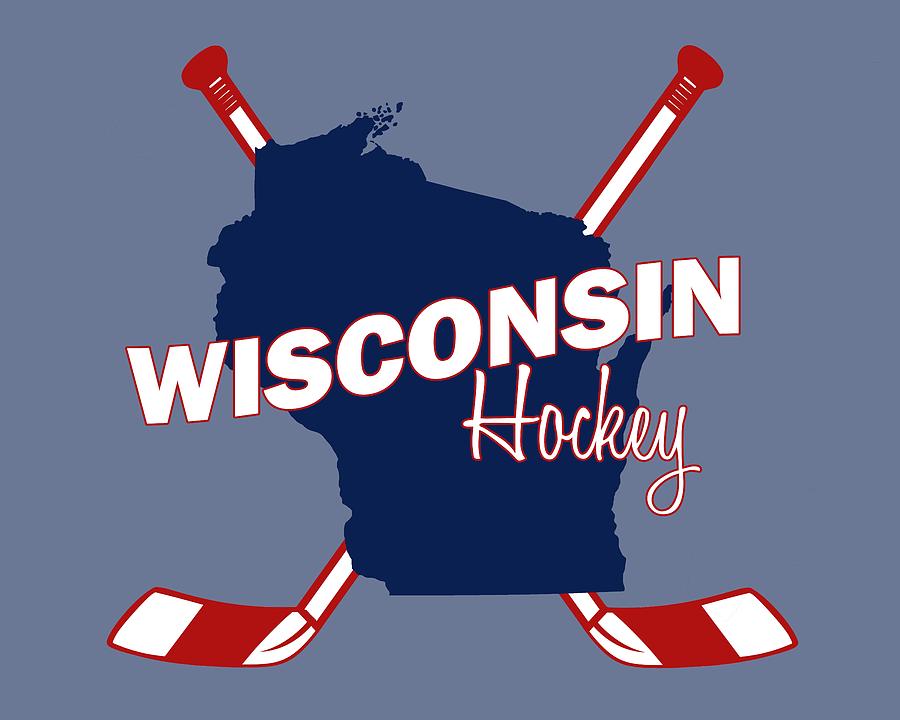 Wisconson State Hockey Digital Art by Summer Myers - Fine Art America