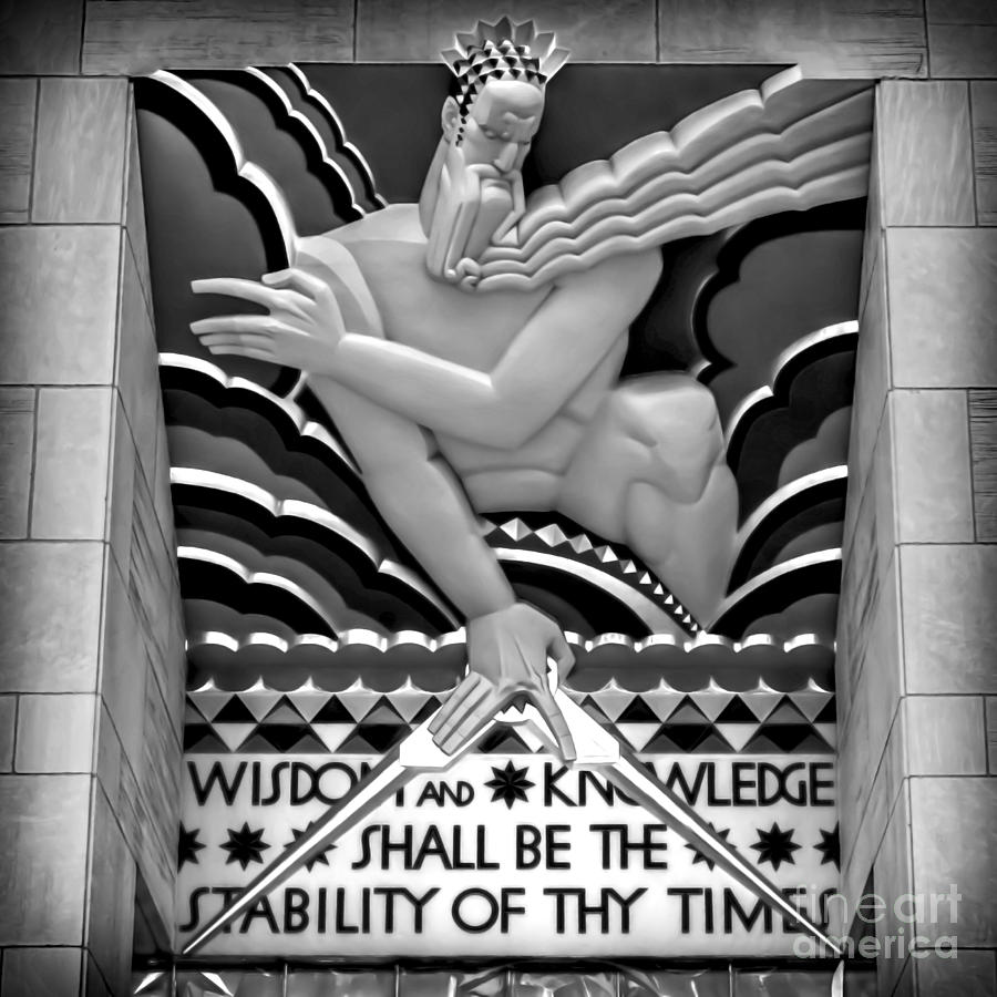 Wisdom and Knowledge - BW Photograph by James Aiken