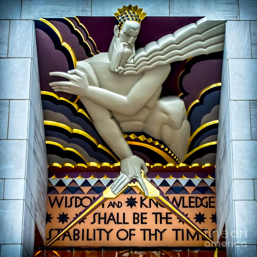 New York City Photograph - Wisdom and Knowledge by James Aiken