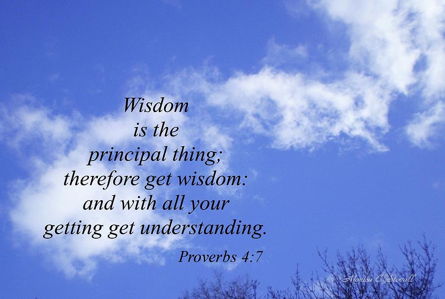 Wisdom is the Principal Thing... Photograph by Monica C Stovall