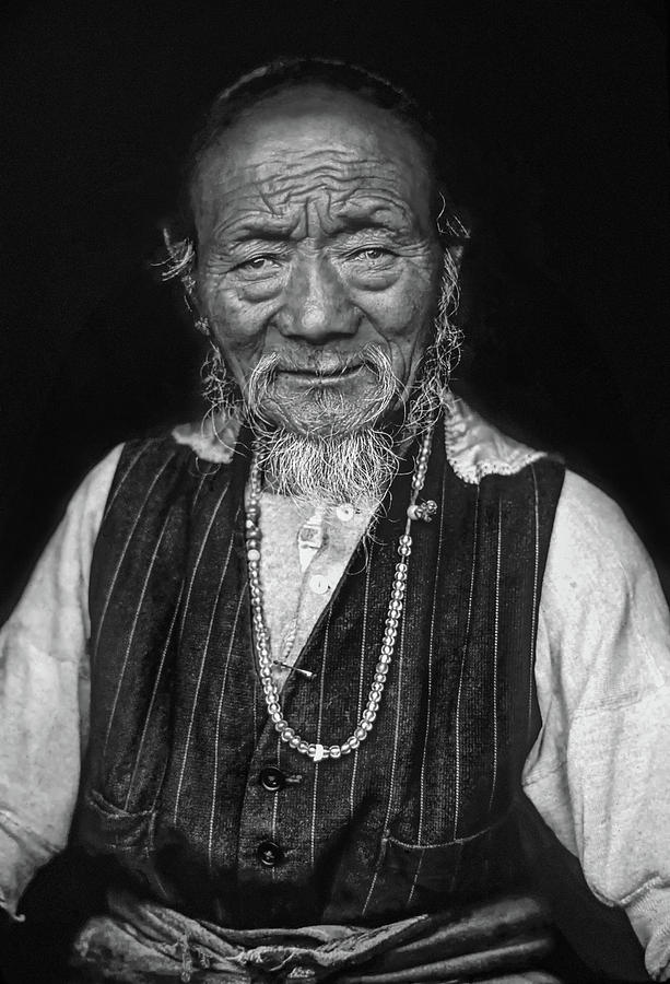Wisdom monochrome Photograph by Steve Harrington