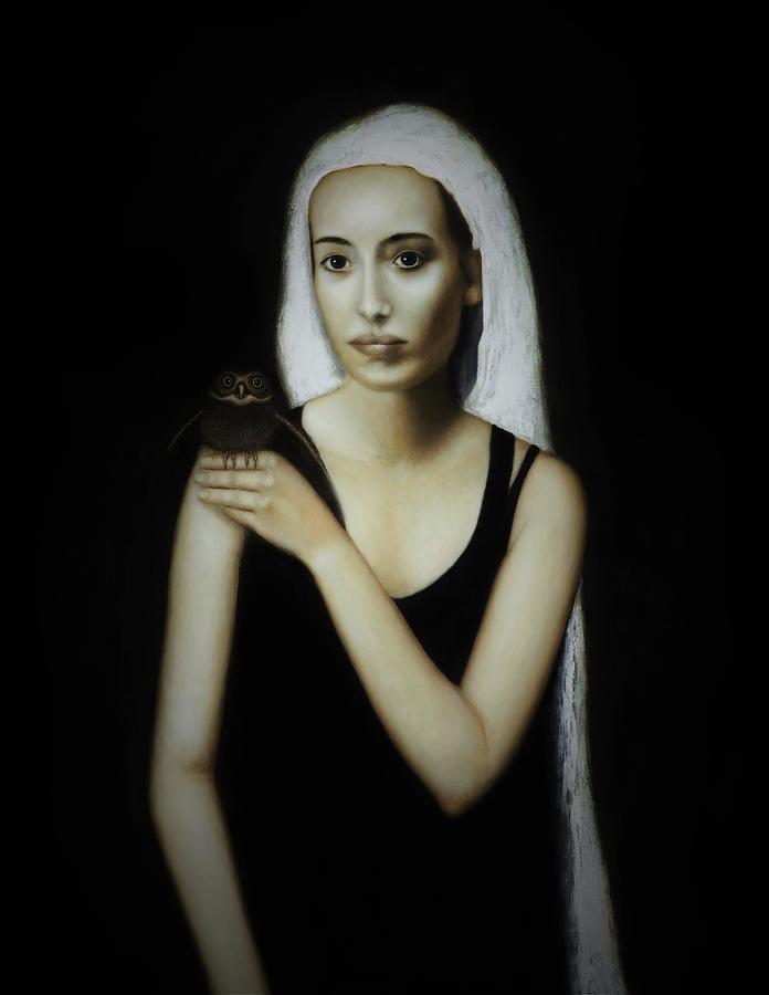 Portrait Painting - Wisdom by Nanne Nyander Portrait Painting - Wisdom by Nanne Nyander