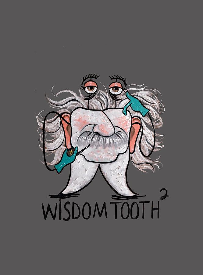 Wisdom tooth 2 T-shirt Painting by Anthony Falbo