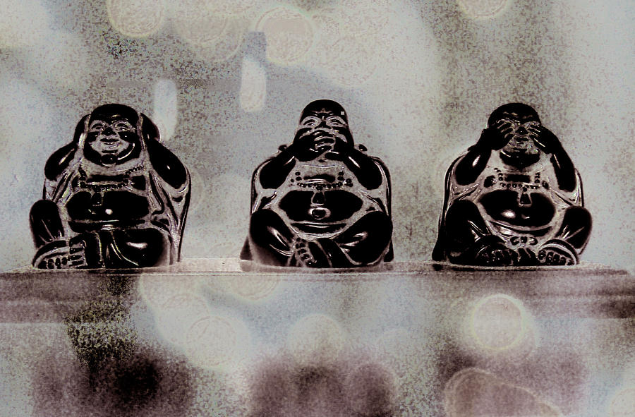 Wise Buddhas Photograph by Tingy Wende