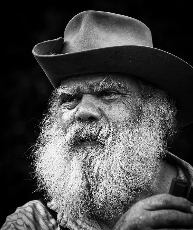 Black And White Photograph - Wise Man by Ron  McGinnis