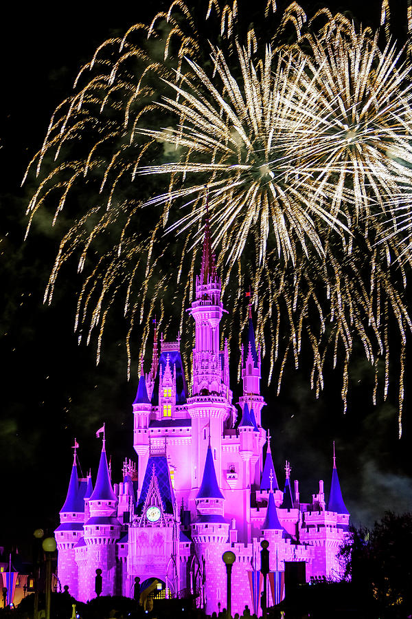 Wishes fireworks Disney world  Photograph by Andy Myatt