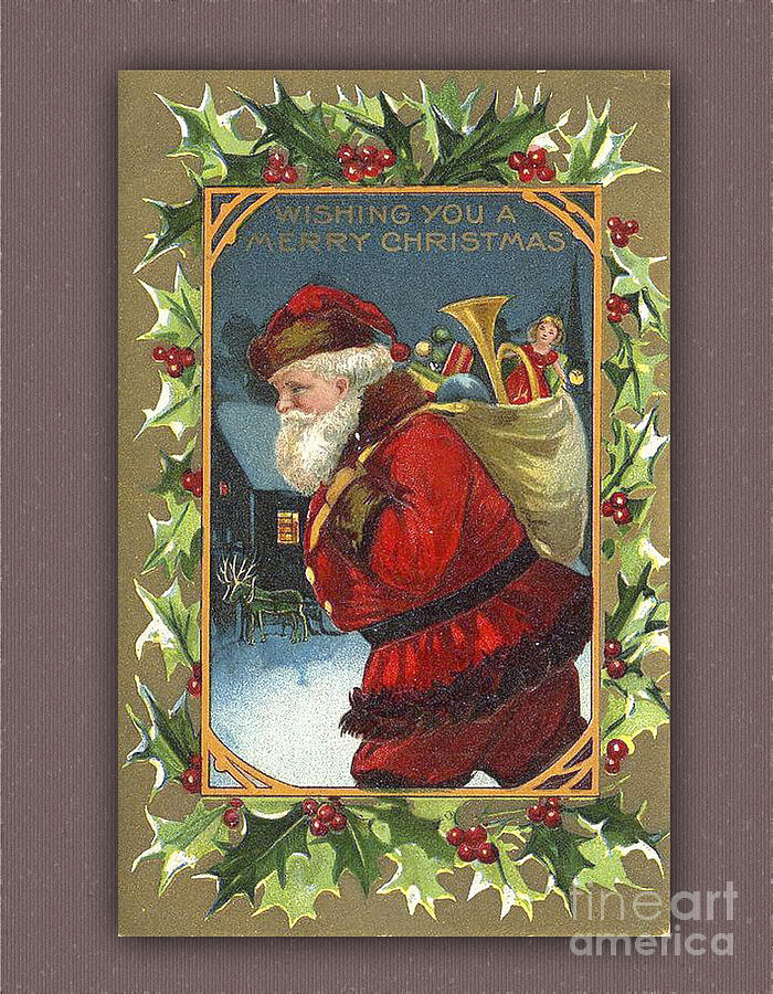 Wishing You A Merry Vintage Chistmas Digital Art by Melissa Messick