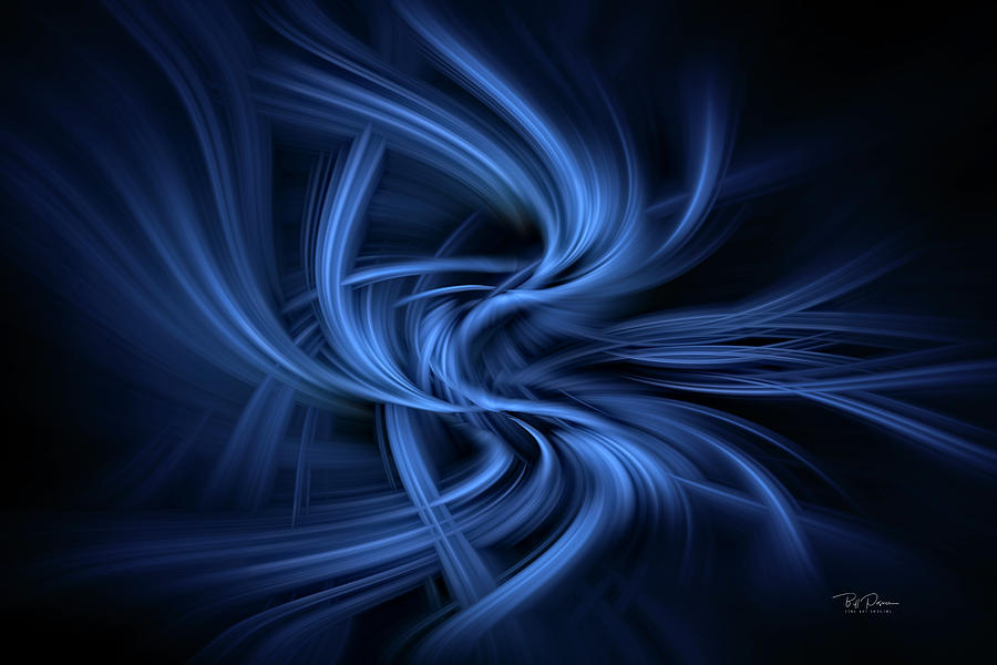 Wisps of blue Digital Art by Bill Posner