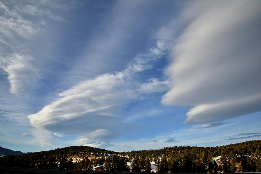 Wispy Reticular Clouds over I-70 West of Denver Photograph by Ray Mathis