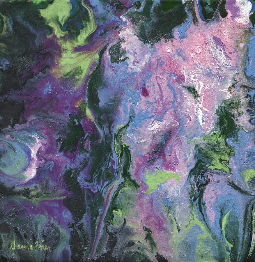 Wisteria Abstract Painting by Jamie Frier