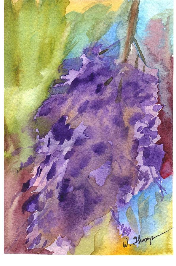 Wisteria Abstract Painting by Warren Thompson