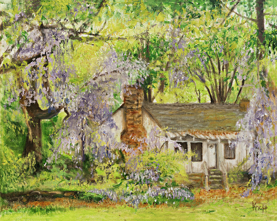 Wisteria House Two Painting by Kathy Knopp