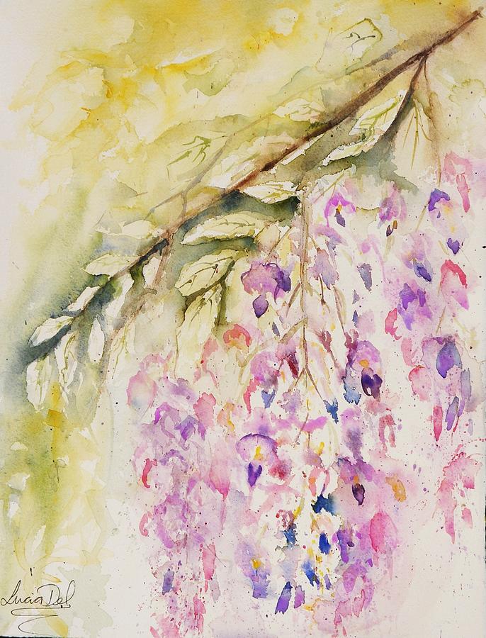 Summer Painting - Wisteria by Lucia Del
