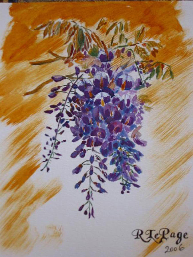 Wisteria Painting by Richard Le Page