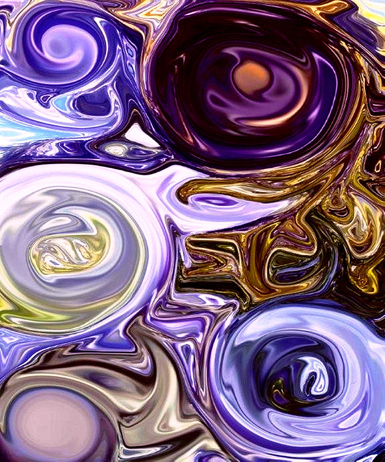 Abstract Photograph - Wisteria Swirls by Linnea Tober