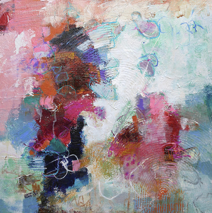 Modern Abstract Painting - Wistful by Elizabeth Chapman