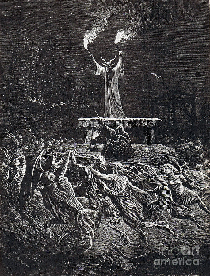 Magic Photograph - Witches Sabbath, 1884 by Science Source