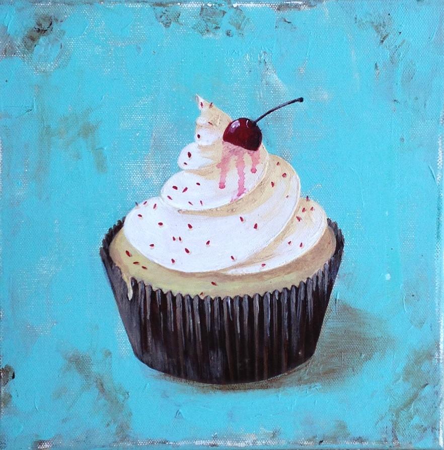 With a Cherry on Top Painting by Teresa Fry