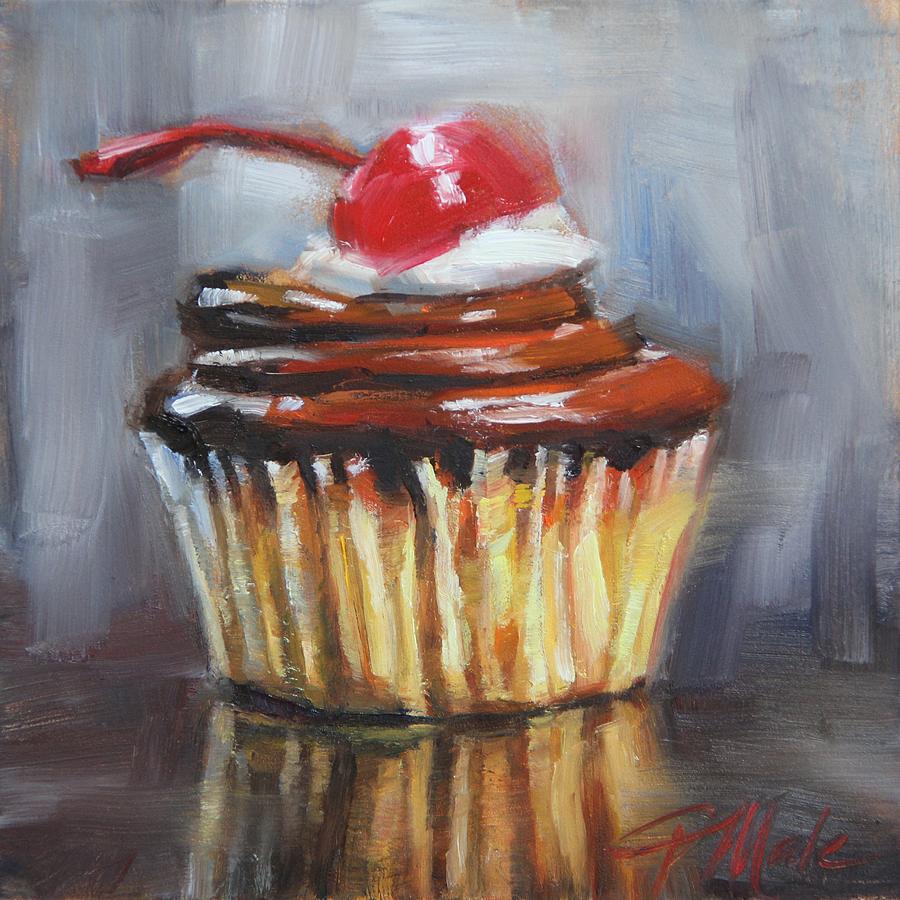 With a Cherry On Top Painting by Tracy Male