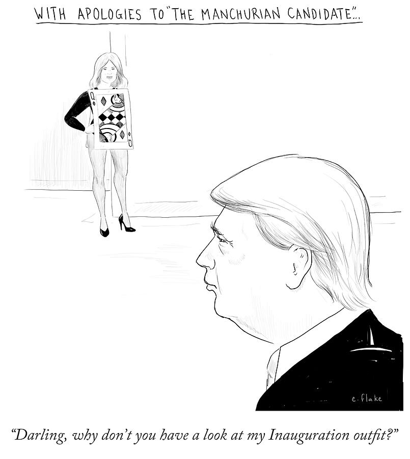 Donald Trump Drawing - With Apologies to The Manchurian Candidate by Emily Flake