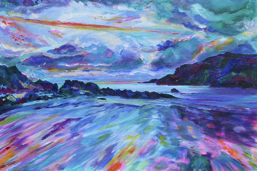 Porth Dafarch, Anglesey, Wales Painting by Karin McCombe Jones