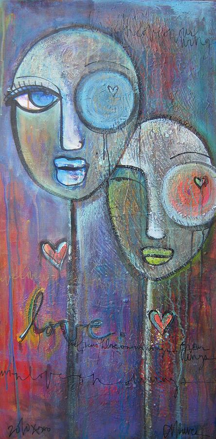 With Love On Our Wings Painting by Laurie Maves ART