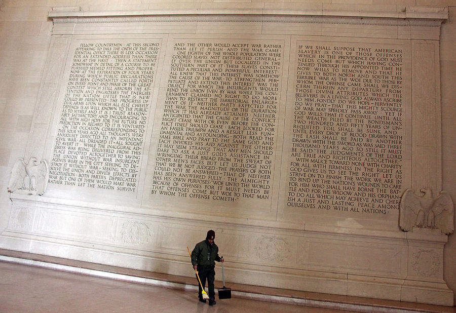With Malice Toward None With Charity For All -- President Lincolns Second Inaugural Address Photograph by Cora Wandel