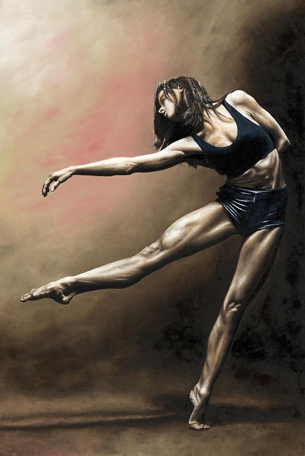 Dancer Painting - With Strength and Grace by Richard Young
