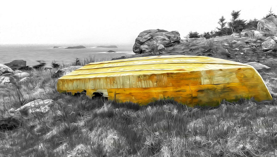 Boat  - Withered Boat Oil Paint Effect by Ryan Tarrow