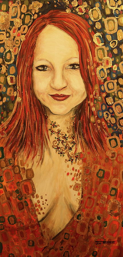 Woman In Gold Mixed Media - Within Desire - Golden by Jeni Reynolds