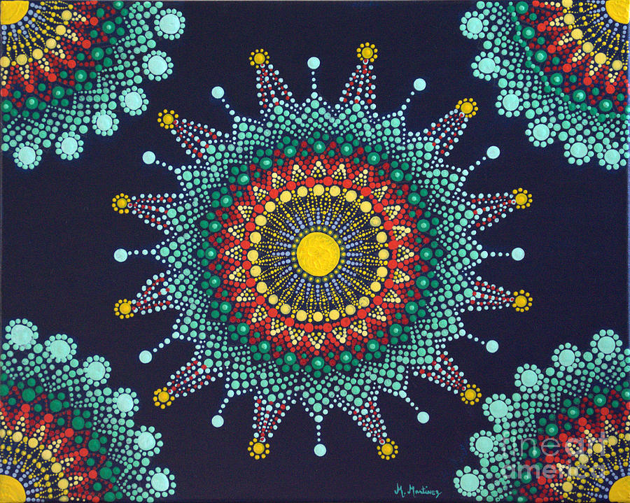 Mandala Painting - Within My Peace by Maria Martinez