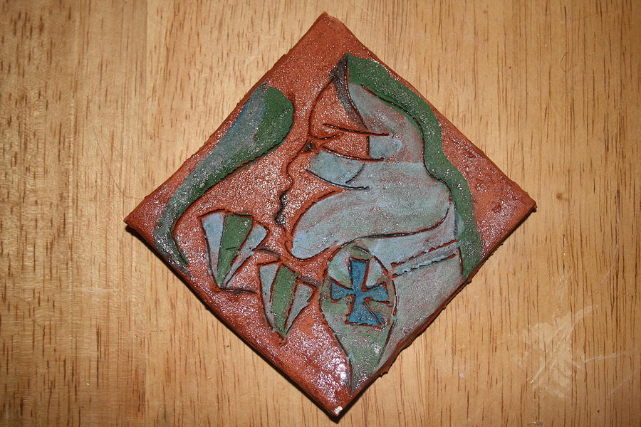 Witness - Tile Ceramic Art by Gloria Ssali