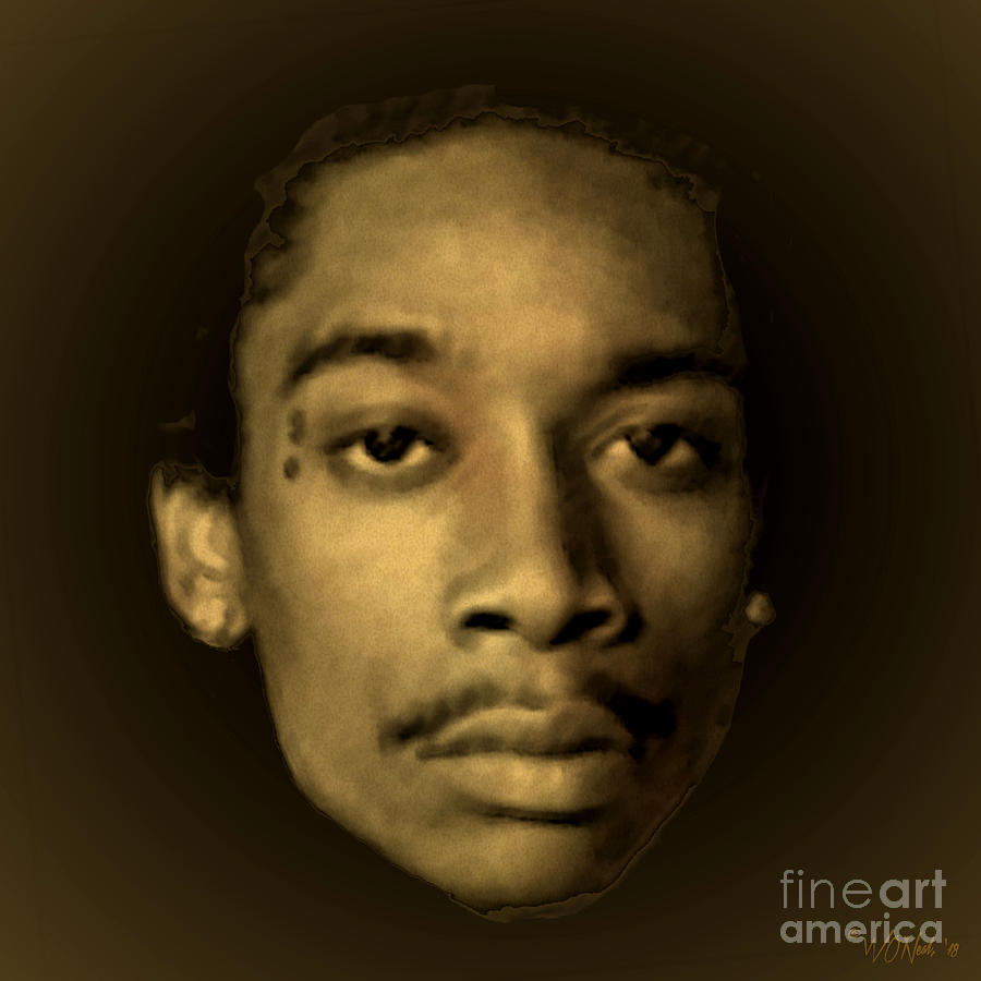 Portrait Digital Art - Wiz Khalifa 2 by Walter Neal