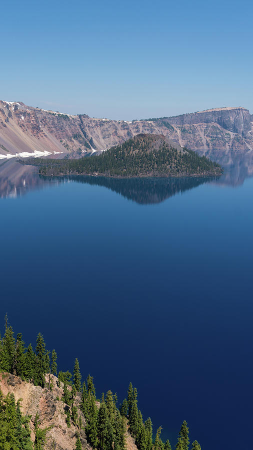 Wizard Island Crater Lake Oregon Photograph by Lawrence S Richardson Jr