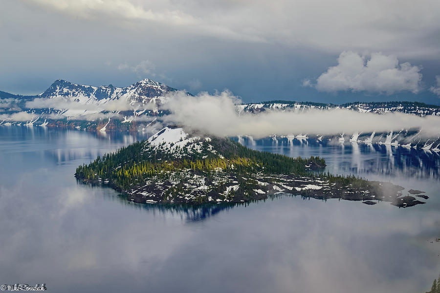 Wizard Island Photograph by Mike Ronnebeck