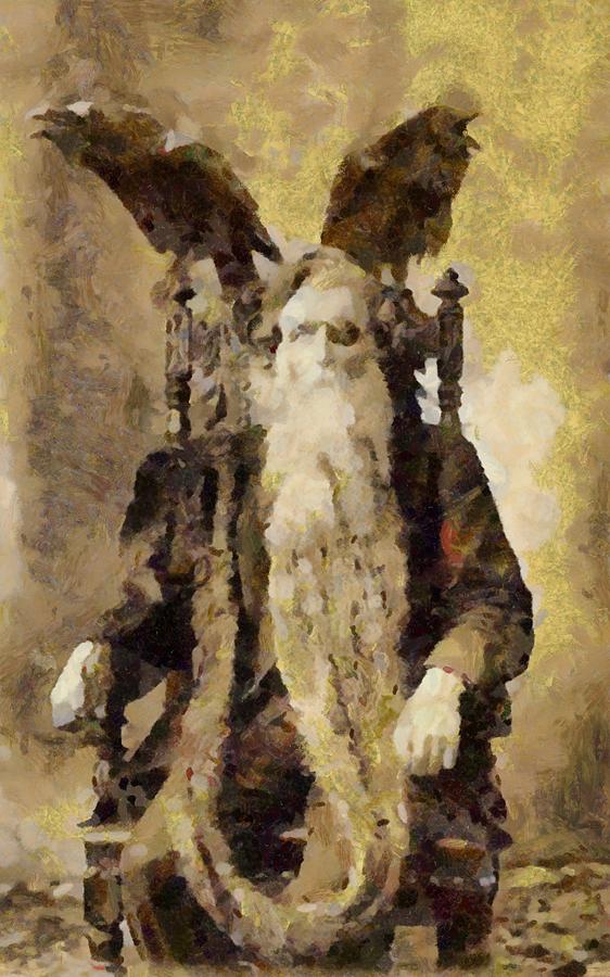 Fantasy Painting - Wizard by Esoterica Art Agency