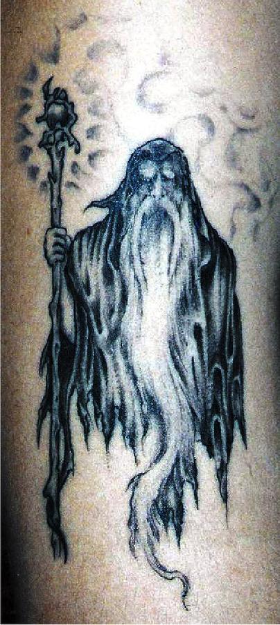 18 Wizard Tattoos On Leg