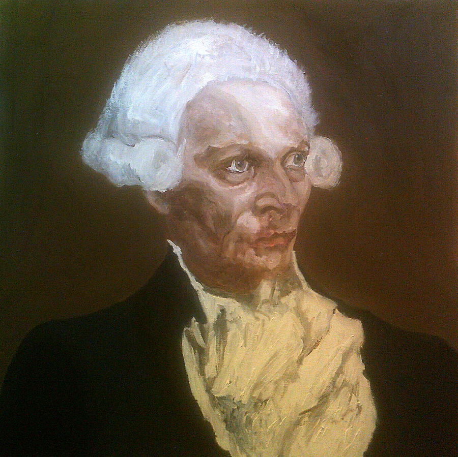 Wojciech Pszoniak As Robespierre Painting by Peter Gartner
