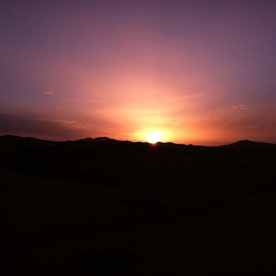 Desert Photograph - Sahara Desert Sunrise by Nicole Alvarez