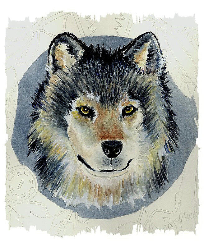 Wolf #3 Painting