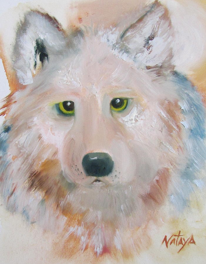 Wolf Medicine Painting by Nataya Crow