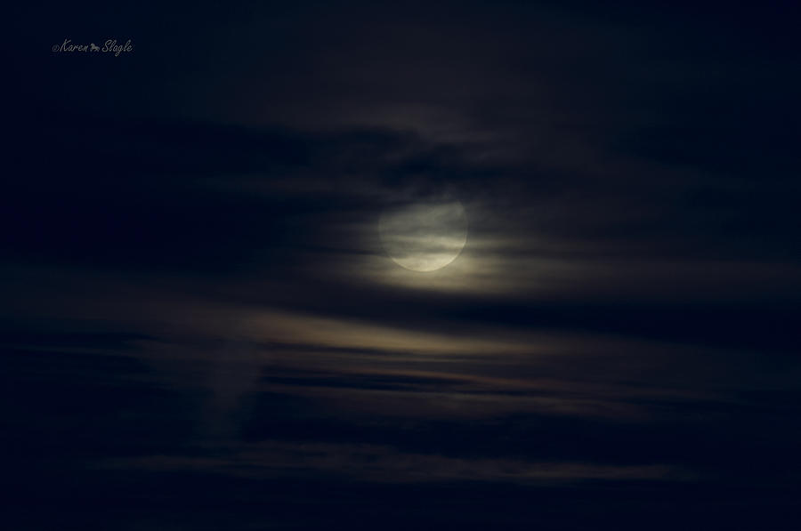 Wolf Moon Photograph by Karen Slagle